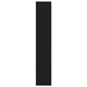 Schuhschrank Schwarz Eichen-Optik 183cm