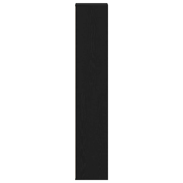 Schuhschrank Schwarz Eichen-Optik 183cm
