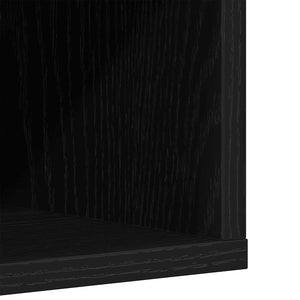 Schuhschrank Schwarz Eichen-Optik 183cm