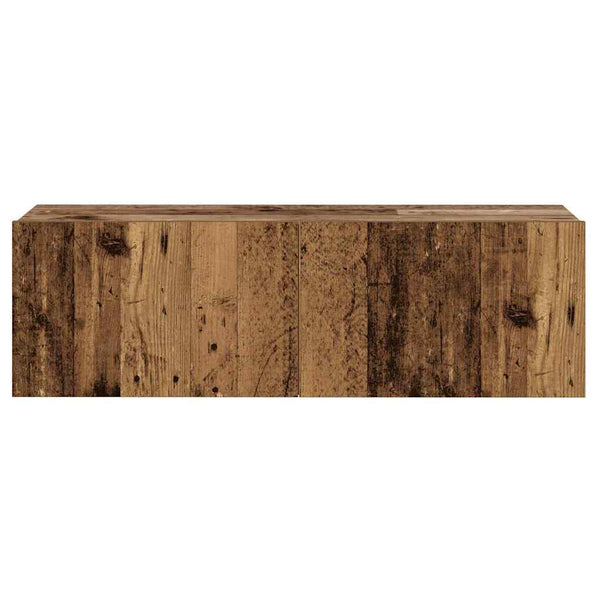 TV-Wandschränke 3er Set Altholz-Optik