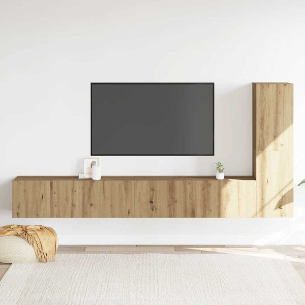 TV-Wandschränke 3er Set Artisan-Eiche