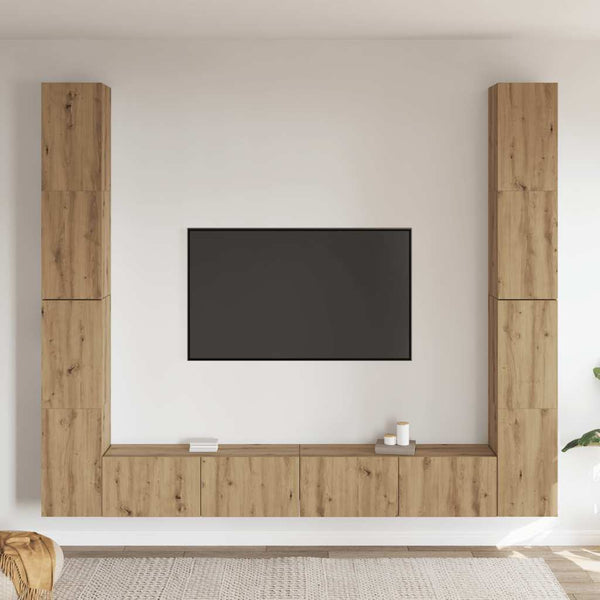 TV-Wandschränke 6er Set Artisan-Eiche