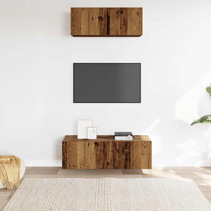 2-tlg. TV-Schrank Set Altholz-Optik