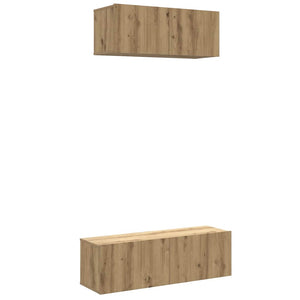 TV-Schrank Set, Wandmontage, Artisan-Eiche
