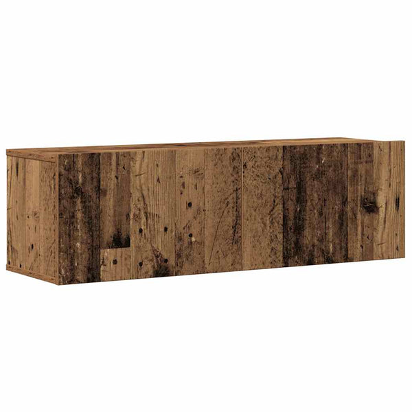 TV-Schrank-Set, 8-teilig, Altholz-Optik