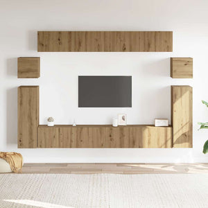 8-teiliges TV-Schrank-Set Artisan Eiche