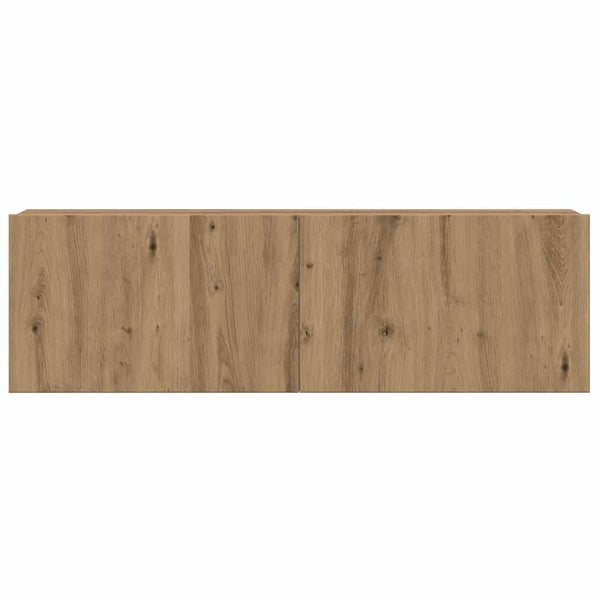 TV-Schrank-Set, 6-teilig, Wandmontage, Artisan Eiche