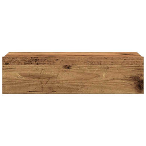 Nachttisch Altholz-Optik mit LED