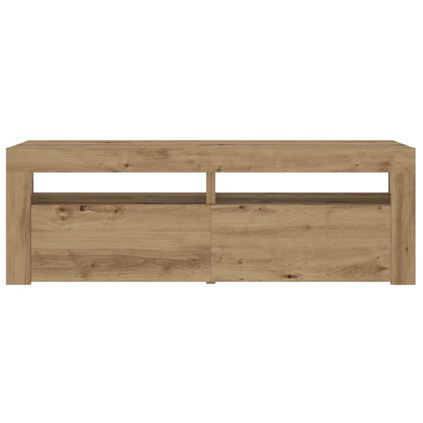 Nachttische mit LEDs, 2er Set, Artisan-Eiche