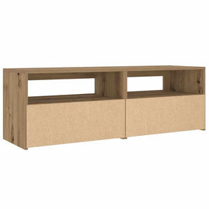 Nachttische mit LEDs, 2er Set, Artisan-Eiche
