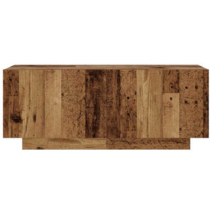 vidaXL Meuble TV avec lumières LED effet bois de récupération 180x35x40 cm