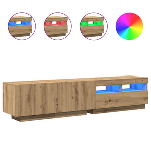 TV-Schrank Artisan-Eiche mit LED 180 cm