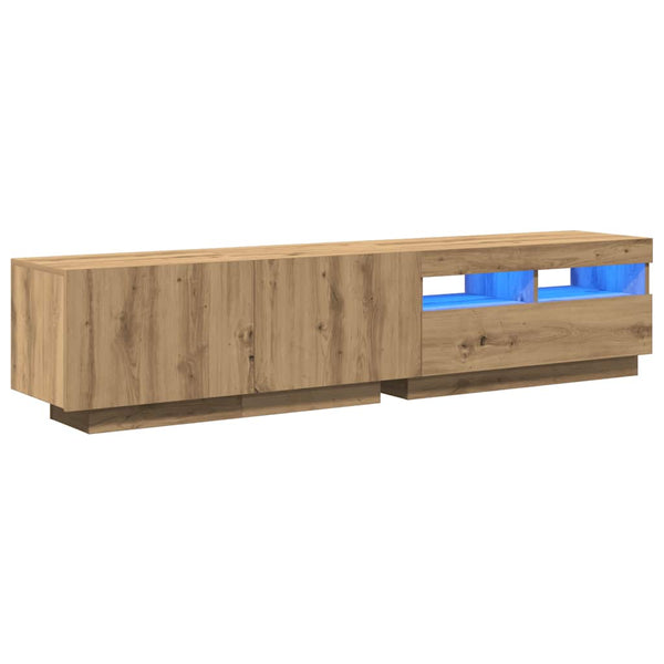 TV-Schrank Artisan-Eiche mit LED 180 cm