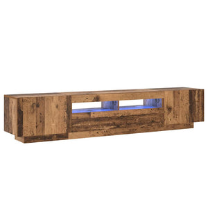 TV-Schrank mit LED Altholz-Optik 200 cm