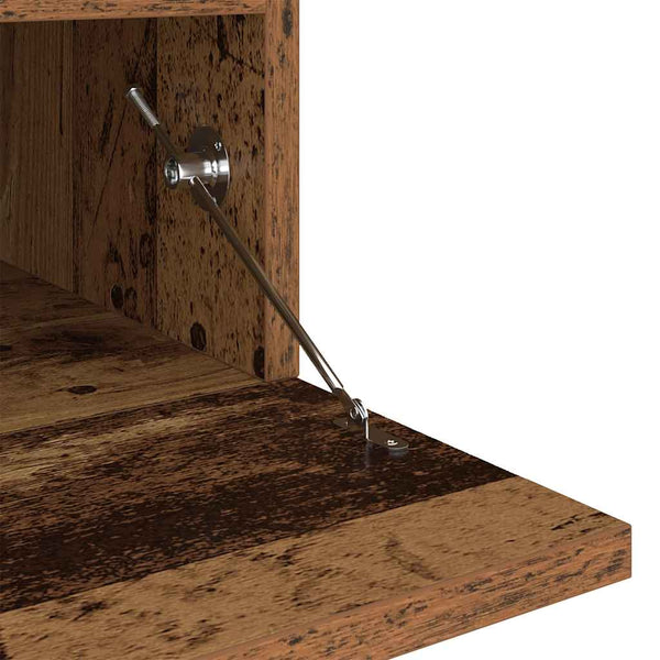 TV-Schrank mit LED Altholz-Optik 200 cm