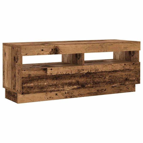 TV-Schrank mit LED Altholz-Optik 200 cm