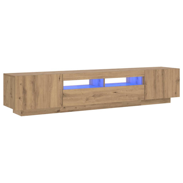 TV-Schrank Artisan-Eiche mit LED 200 cm