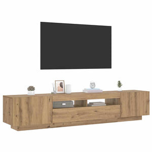TV-Schrank Artisan-Eiche mit LED 200 cm