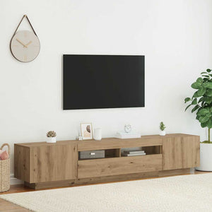 TV-Schrank Artisan-Eiche mit LED 200 cm