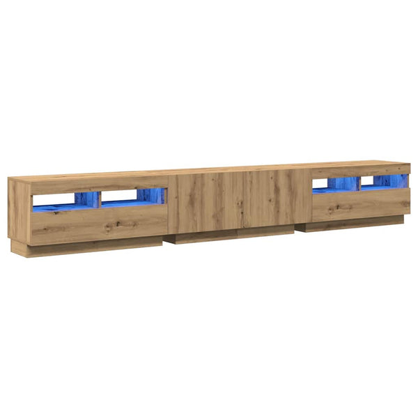 TV-Schrank mit LED Artisan-Eiche 260 cm