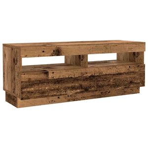 TV-Schrank mit LED Altholz-Optik 300 cm
