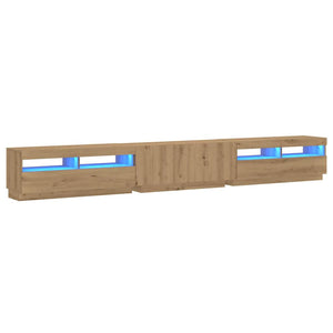 TV-Schrank Artisan Eiche mit LED 300cm