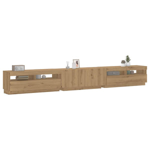 TV-Schrank Artisan Eiche mit LED 300cm