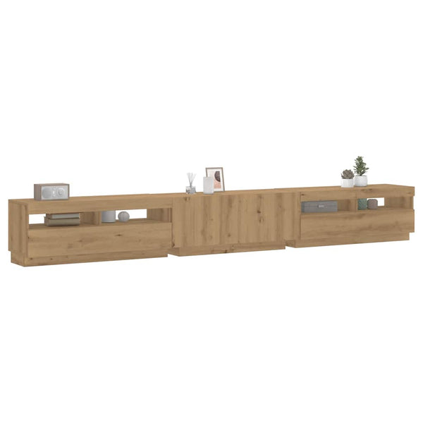 TV-Schrank Artisan Eiche mit LED 300cm