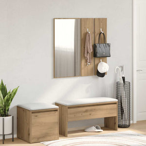 Garderoben Set Artisan Eiche Holz