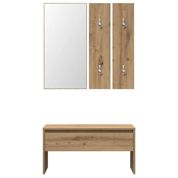 Garderoben Set Artisan Eiche Holz