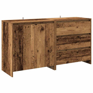 2-tlg. Sideboard Altholz-Optik
