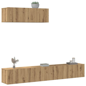 3-tlg. TV-Schrank Set Artisan-Eiche