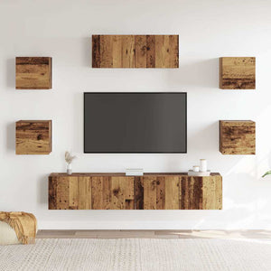 5-teiliges TV-Schrank-Set Altholz