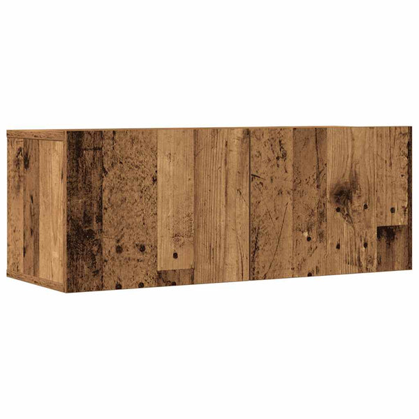 7-teiliges TV-Schrank-Set Altholz-Optik