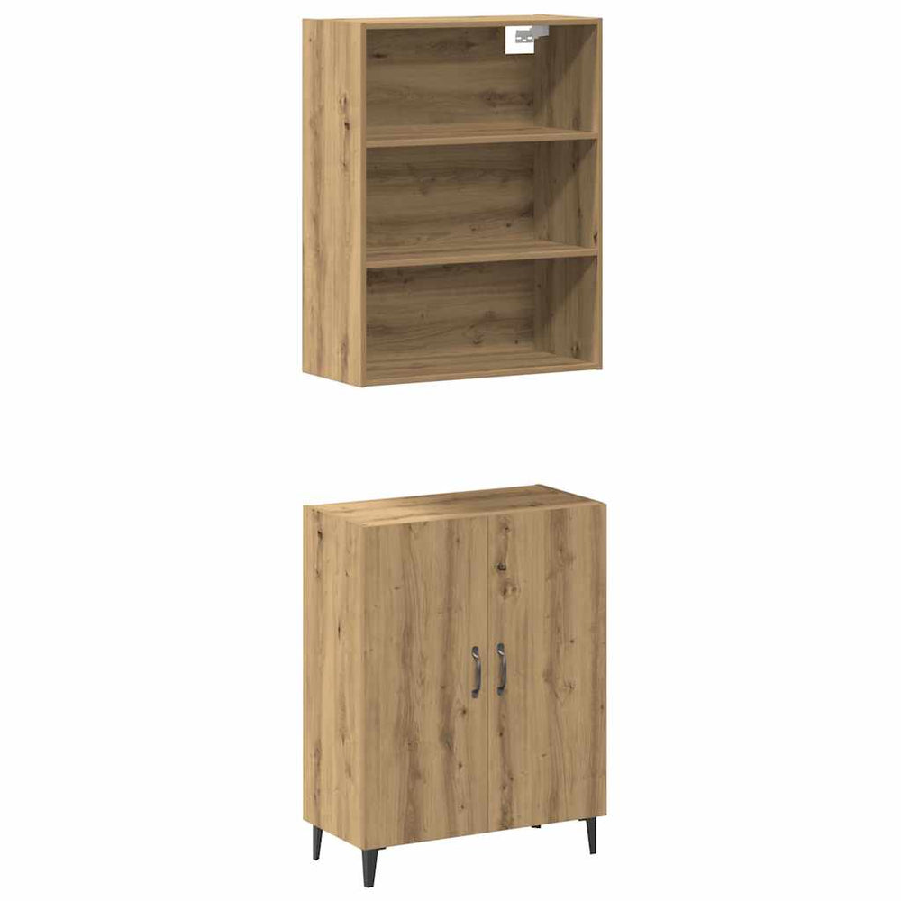 Sideboard mit Wandschrank Artisan Eiche