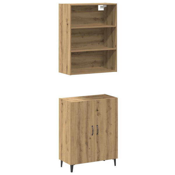 Sideboard mit Wandschrank Artisan Eiche