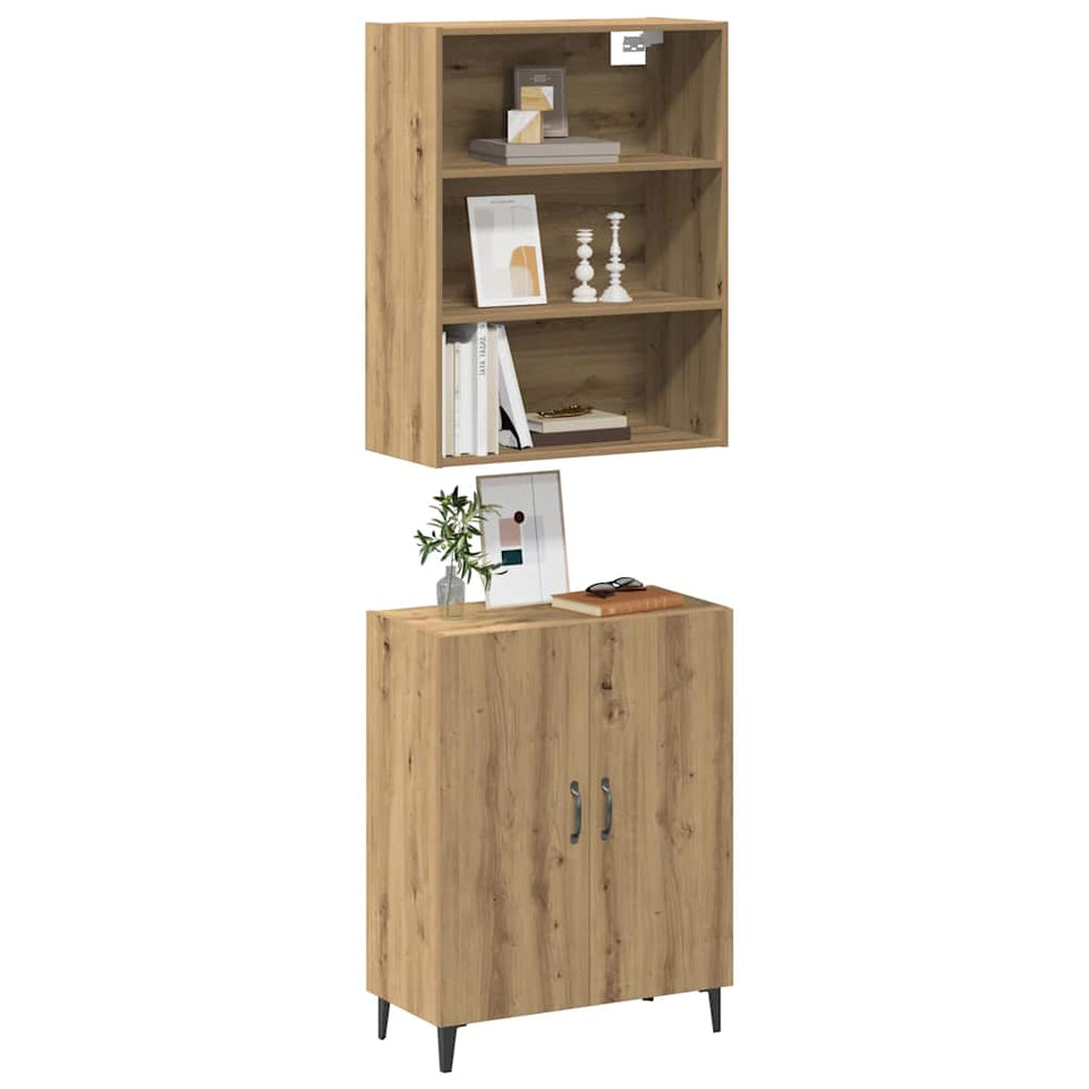 Sideboard mit Wandschrank Artisan Eiche