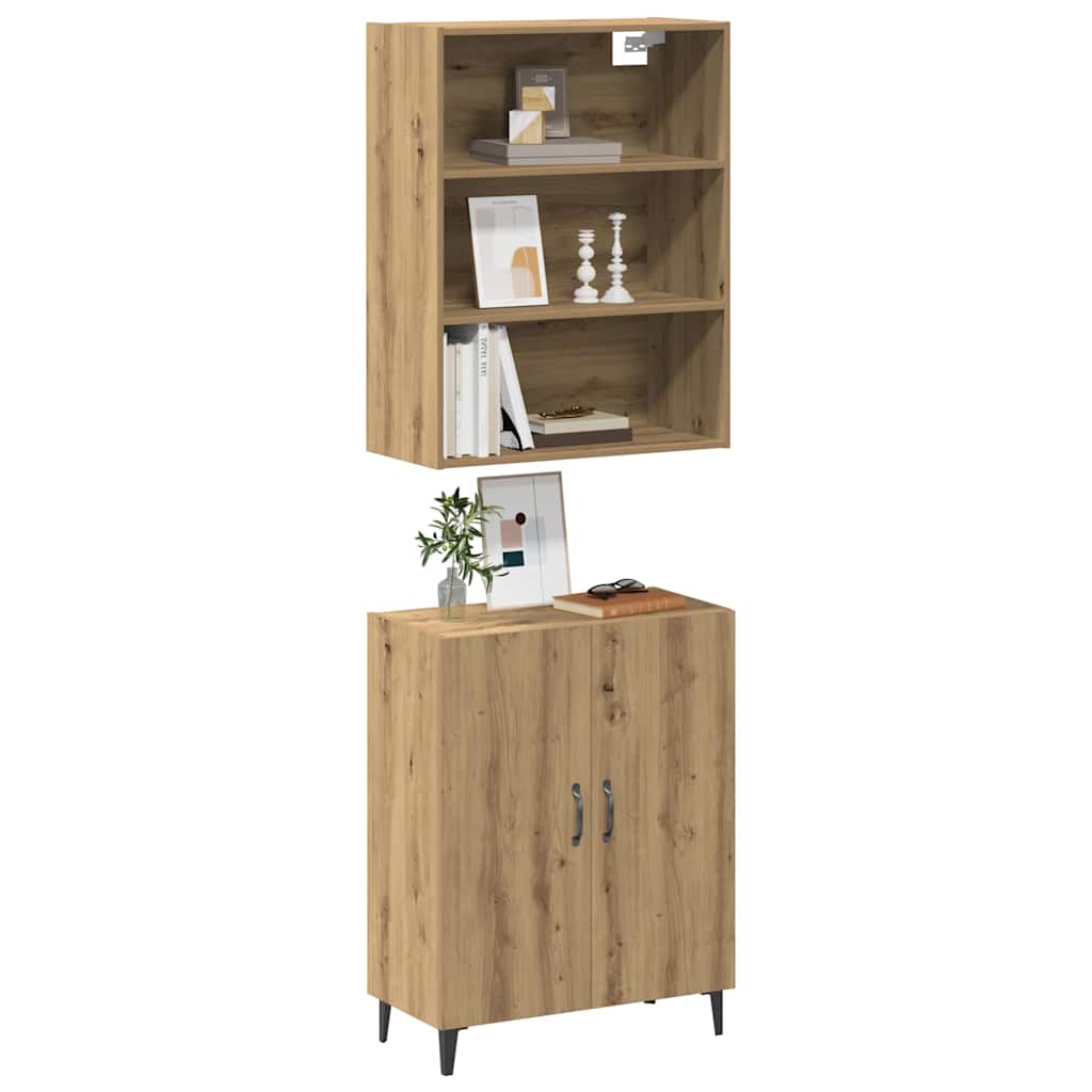 Sideboard mit Wandschrank Artisan Eiche