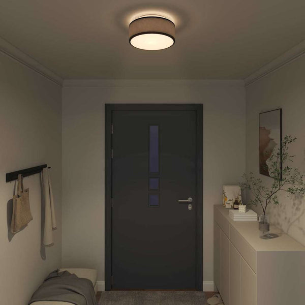 Schwarze Deckenlampe mit Strahlern