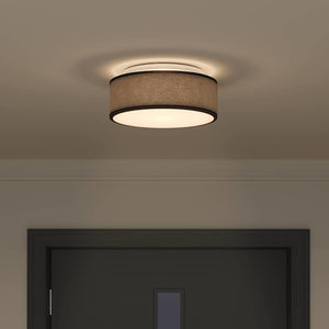 Schwarze Deckenlampe mit Strahlern