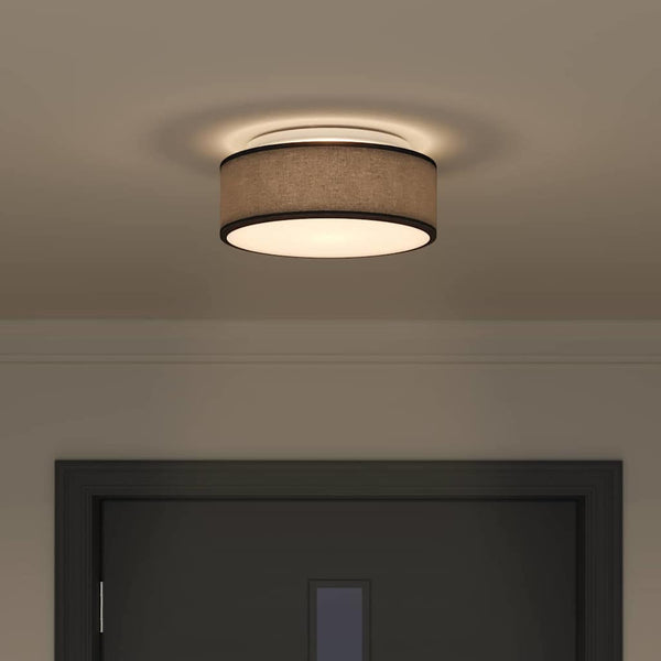 Schwarze Deckenlampe mit Strahlern