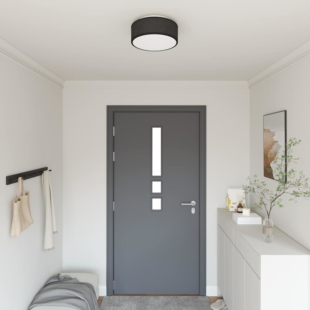 Schwarze Deckenlampe mit Strahlern