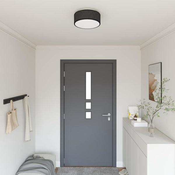 Schwarze Deckenlampe mit Strahlern
