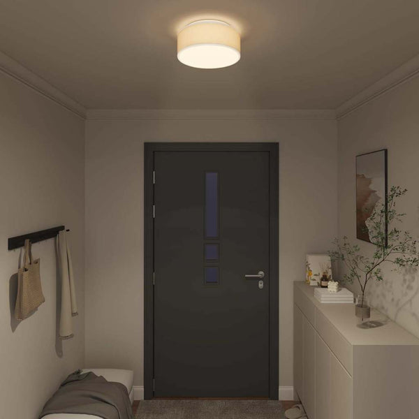 Weiße Deckenlampe mit Strahlern, 30x30 cm