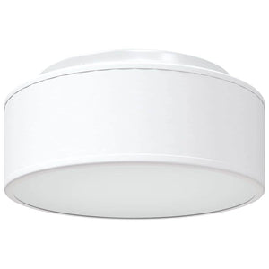 Weiße Deckenlampe mit Strahlern, 30x30 cm