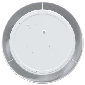 Weiße Deckenlampe mit Strahlern, 30x30 cm