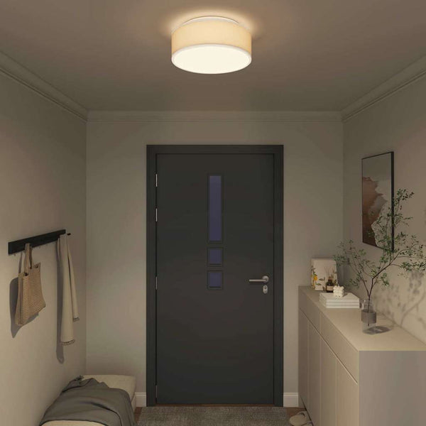 Weiße Deckenlampe mit Strahlern