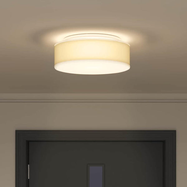 Weiße Deckenlampe mit Strahlern