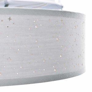Graue Deckenlampe mit Strahlern