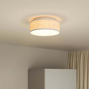 Graue Deckenlampe mit Strahlern